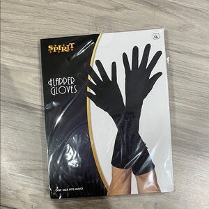 Spirit Halloween Classic Black Flapper Gloves